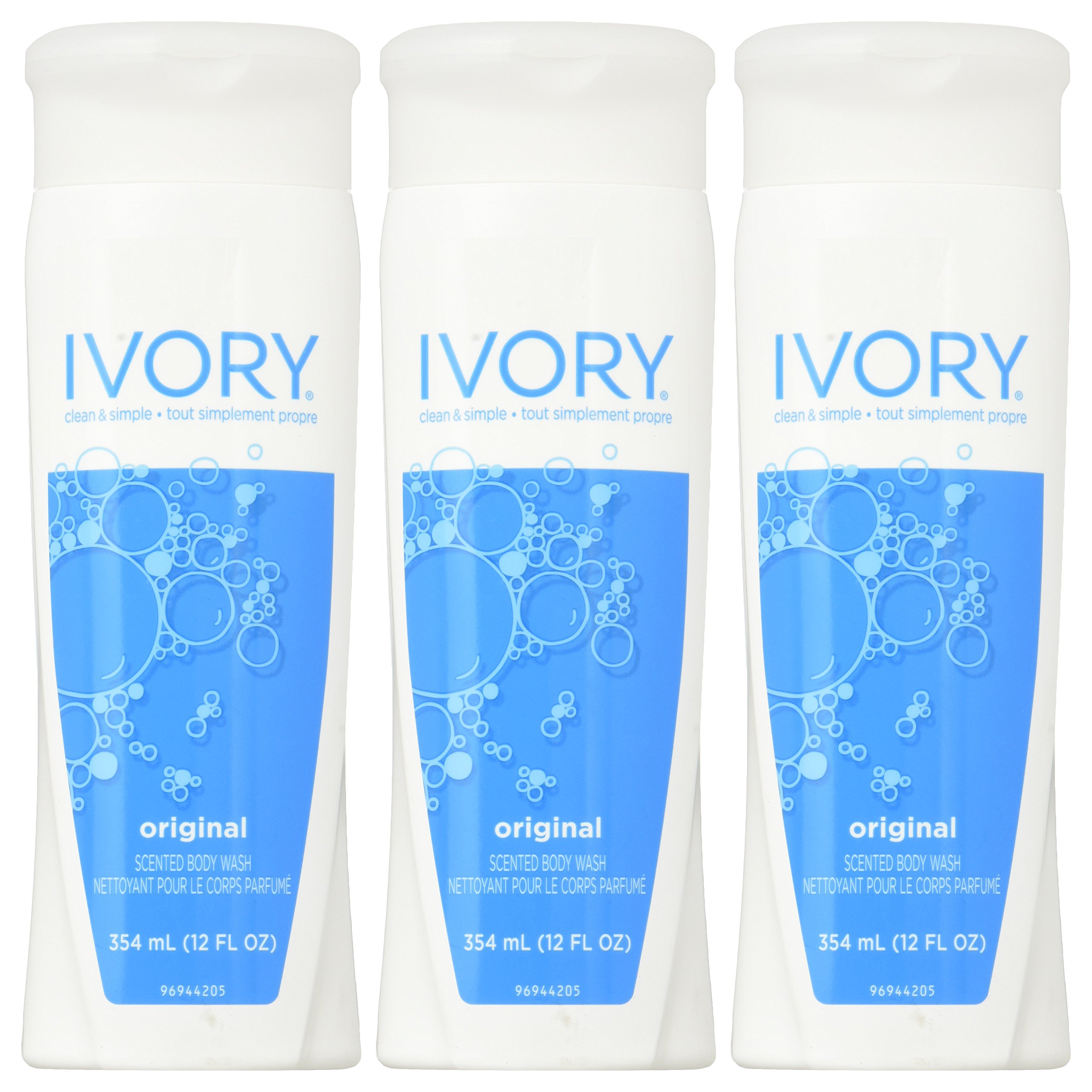 Ivory Body Wash, Original, 12 Ounces (Pack of 3) from Ivory
