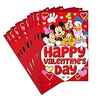 Hallmark Disney Valentines Day Cards for Kids School, Mickey Mouse and Friends (10 Valentine's Day Cards with Envelopes)