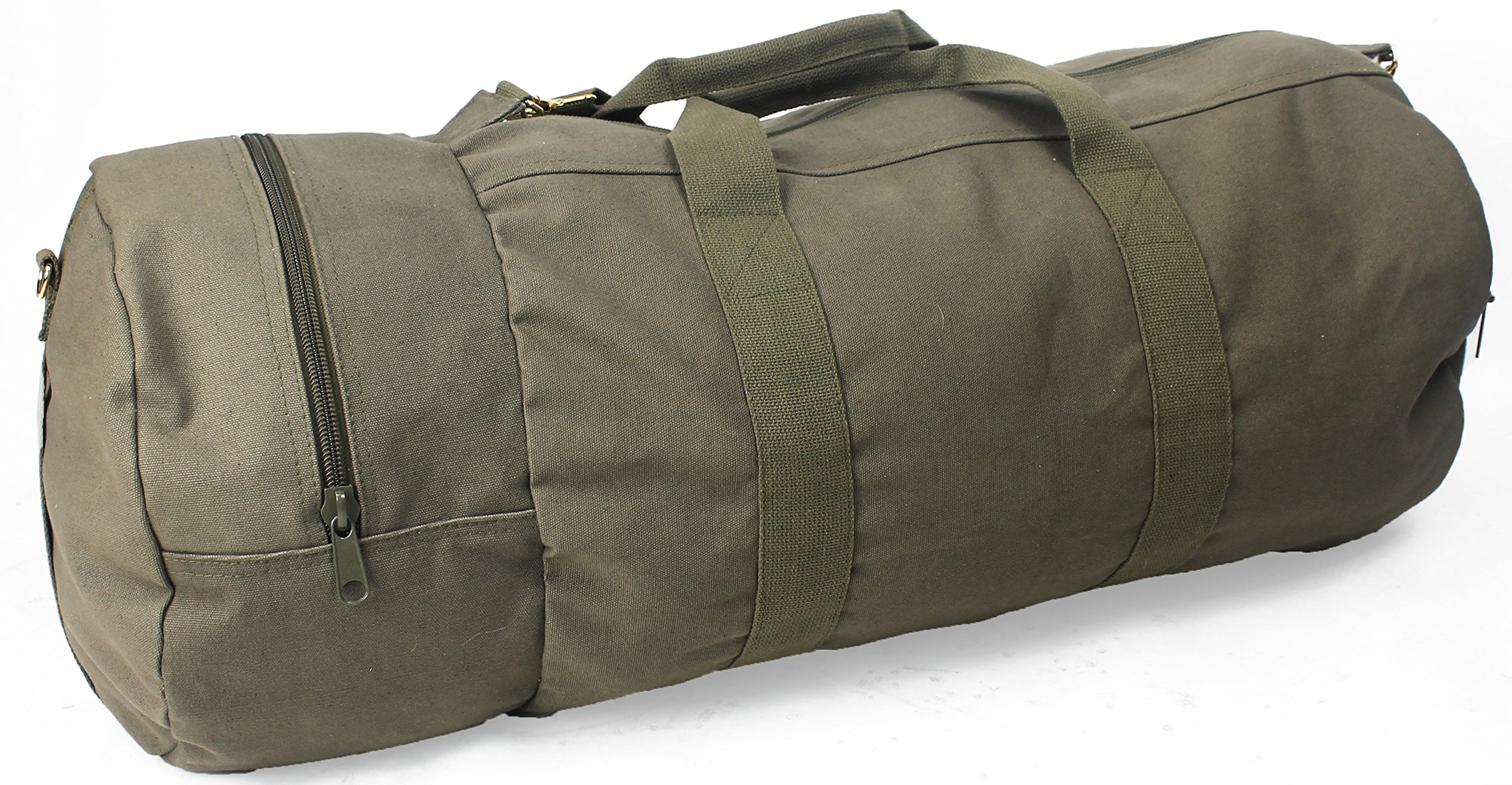 Mua ARMYU Cotton Canvas Large Shoulder Duffle Bag, Olive Drab Military
