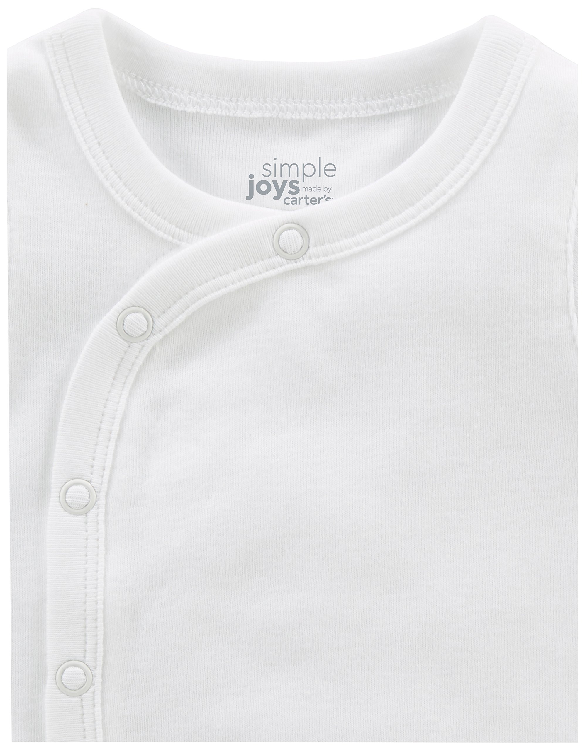 Simple Joys by Carter's Unisex Babies' Side-Snap Short-Sleeve Shirt, Pack of 6