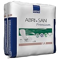 Abena Abri-San Premium Incontinence Pads, Light Absorbency, (Sizes 1 To 3A) Size 1A, 336 Count