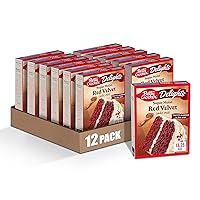 Betty Crocker Delights Super Moist Red Velvet Cake Mix, 13.25 oz. (Pack of 12)