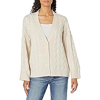 Emporio Armani Women's Cable Knit Wool Blend Cardigan