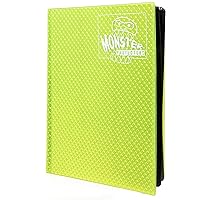 Monster 9 Pocket Trading Card Album- 20 Side Loading, Theft Deterrent, Padded Pages that Hold up to 360 cards - Compatible with Yugioh, MTG Magic The Gathering, Pokémon & Sport Cards - Holofoil Yellow