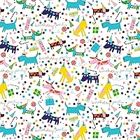 Jillson Roberts 6 Roll-Count Premium Gift Wrap Available in 16 Designs, Birthday Barkday