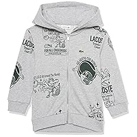 Lacoste Kids' Animated Croc Full Zip Fleece Hoodie