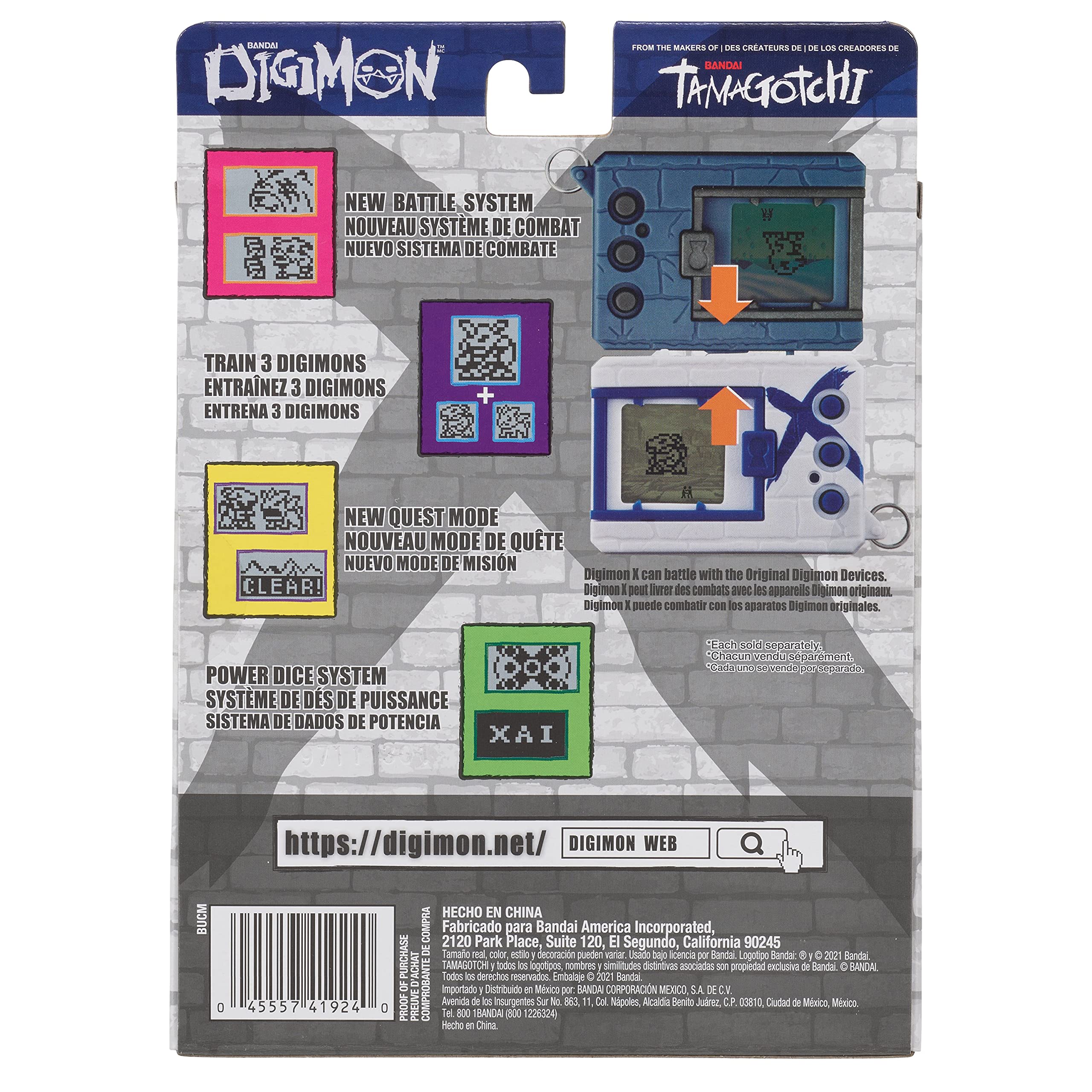 Bandai DigimonX (Green & Blue) - Virtual Monster Pet by Tamagotchi