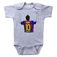 Baffle Barcelona Onesie/MESSI POINTING/Unisex Bodysuit/Lionel Messi