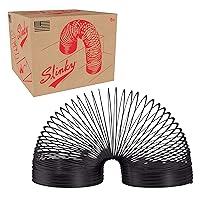 Just Play Collector’s Slinky The Original Walking Spring Toy, Black Metal Slinky, Party Favors, Fidget Toys, Kids Toys for Ages 5 Up