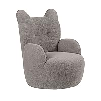 ECR4Kids Teddy Chair, Kids Furniture, Grey