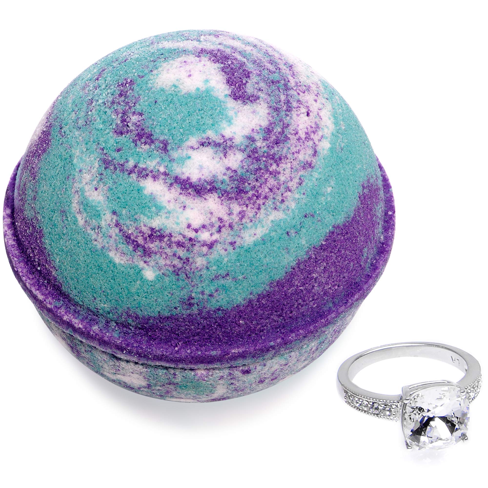 Bath Bomb with Ring Inside Mermaid Daydream Extra Large 10 oz. Made in USA (Surprise)