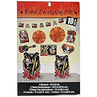 Rock On Heavy Metal Themed Party Room Decorating Kit, Paper