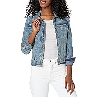 dollhouse Women's Basic Slim Fit Denim Jacket