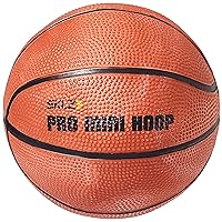 SKLZ Pro Mini Hoop 5-Inch Rubber Basketball, Orange