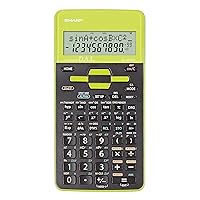 Sharp EL531TH Pocket Calculator Scientific Black, Green - Calculators (Pocket, Scientific Calculator, 10 Digits, 2 Lines, Battery, Black, Green)