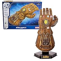 Marvel Infinity Gauntlet 3D Puzzle Model Kit with Stand 142 Pcs | Thanos Desk Decor | Building Toys | 3D Puzzles for Adults & Teens 12+