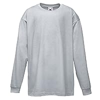 Fruit of the Loom Childrens/Kids Valueweight Long Sleeve T-Shirt (Pack of 2) (5-6) (Heather Gray)