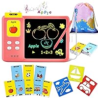 Learning Toys Easter Basket Stuffer Gifts for Toddlers Girls 3 4 5 6 Year Olds, Talking Flash Cards Writing Tablet 222 Sight Words, Speech Therapy Sensory Autism Toys Educational Drawing Doodle Board