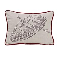 HiEnd Accents LG1819P4 South Haven Rowboat Pillow