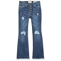 Jessica Simpson Jessica Girls' Jeans, Medium Wash Flare, 10