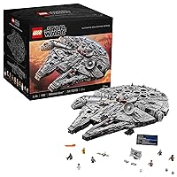 LEGO Star Wars Ultimate Millennium Falcon 75192 - Expert Building Set and Starship Model Kit, Movie Collectible, Featuring Classic Figures and Han Solo's Iconic Ship, Best Gift for Adults