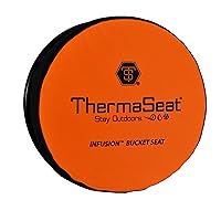 Therm-A-Seat 513 Spinning Bucket Seat Fits 5 or 6 gal Pail. Black and Org 3