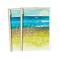 Hallmark Pack of 2 Sympathy Cards (Seascape with Birds)