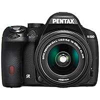 Pentax K-50 16MP Digital SLR Camera Kit with DA L 18-55mm WR f3.5-5.6 Lens (Black) - International Version