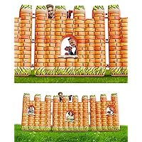 Skywin Castle Inflatable Walls for Kids - Castle-Shaped 4 x 12 ft Windowed Walls for Laser Tag Sets, Blaster Wars, Foam Battle Toys, and Water Toys
