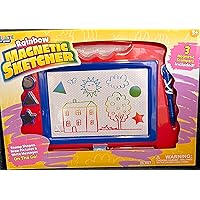 Create & Grow Rainbow Magnetic Sketcher 3+ Stamps, Pen, Erase Included