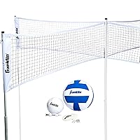 Franklin Sports Four Square Volleyball - Quad Volleyball 4 Way Net Game Set - Backyard + Beach 4 Square Volleyball Net + Game Set - Perfect Outdoor + Tailgate Family Game