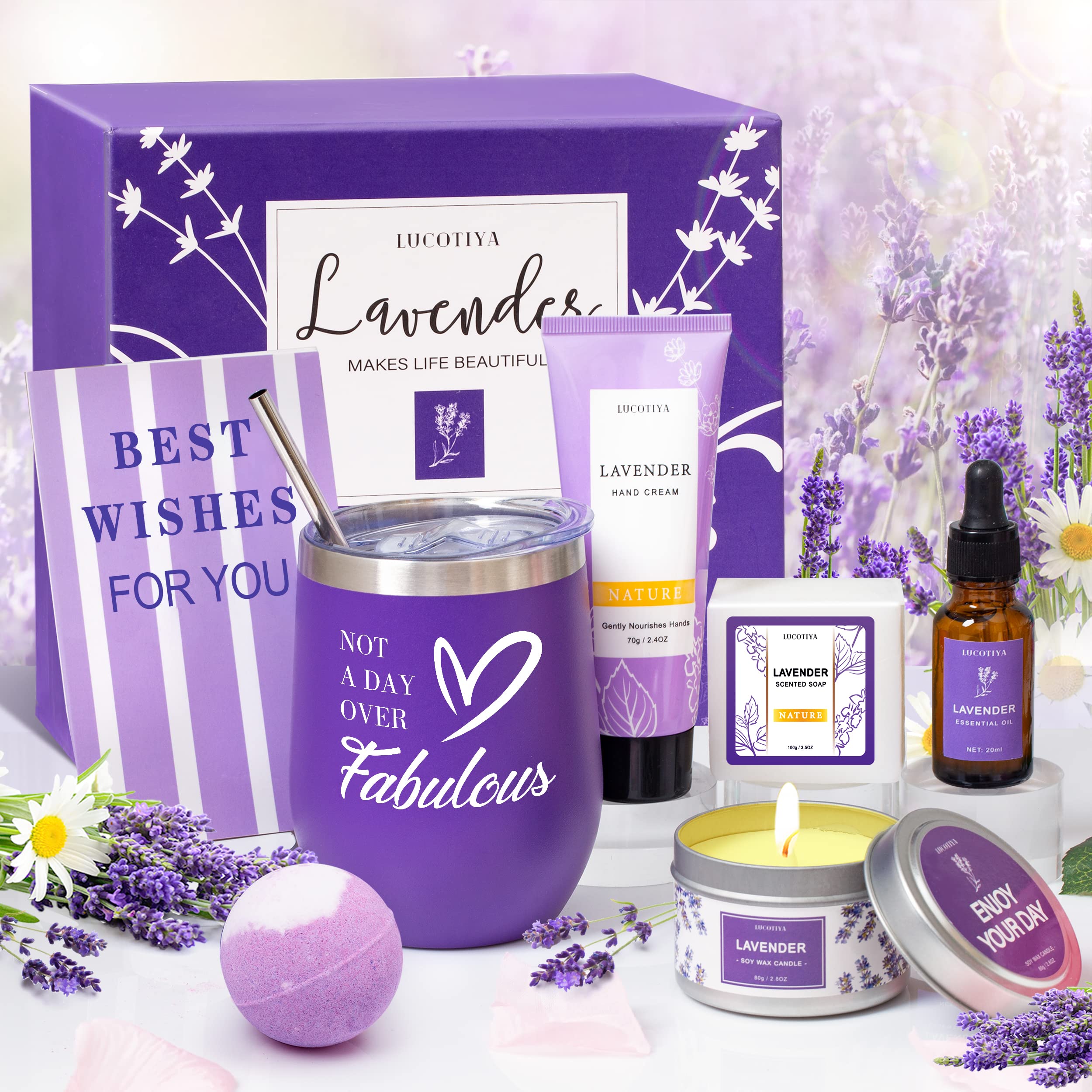 Gifts Baskets for Women,Relaxing Spa Gift Basket Set,Christmas Gifts for  Women,Gifts Idea for Mom,Girlfriend,Sister,Wife,Teacher,12pcs Lavender Care  Package Gift Set,Birthday Gifts Basket for Women - Yahoo Shopping