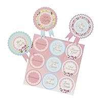 Talking Tables Truly Hen Hen Party Rosette Badge for a Hen Party, Multicolor (6 Pack)