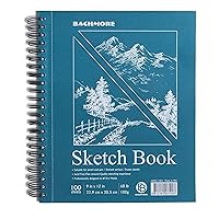 Sketch Book 9x12 Inch, Artist Sketch Pad, 100 Sheets (68lb/100gsm) Spiral  Bound Sketchbook, Acid-Free Drawing Paper Pad, Art Supplies for Colored and  Graphite Pencils, Charcoal, & Soft Pastel.