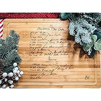Handwritten Recipe cutting board | Personalized handwritten recipe cutting board | Custom cutting boards | Family Gifts | Charcuterie Board | Christmas Gifts