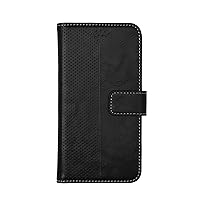 Universal Radiation Blocking Wallet case for Large Phones Screens Block RFID NFC Compatible iPhone Android Samsung OnePLUS LG etc. (Large-A-(16.6x7.8 cm - 6.53x3.07 Inch), Black)