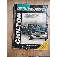 Chrysler Full-Size Trucks, 1989-96 (Chilton Total Car Care Series Manuals) Chrysler Full-Size Trucks, 1989-96 (Chilton Total Car Care Series Manuals) Paperback