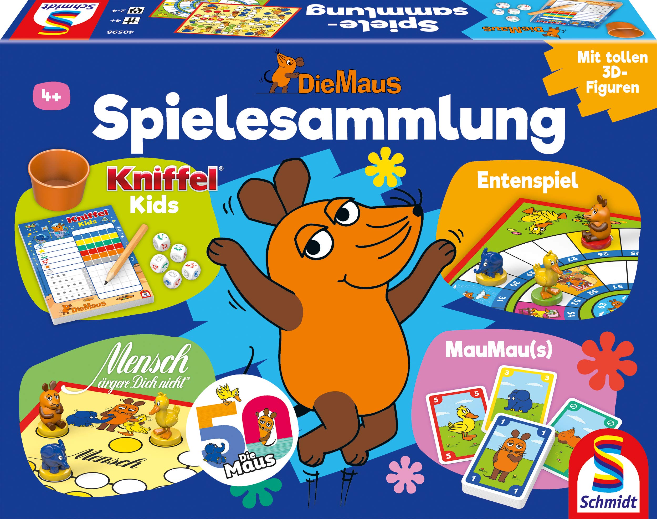 Schmidt Spiele 40598 The Mouse Game Collection, Multi-Coloured