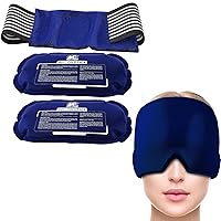 Ice Pack Set & Migraine Headache Relief Cap - Helps Alleviate Muscle & Joint Pain, Tension Headaches, and More!