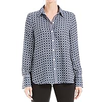 Max Studio Women's Spring 2023 Fashion Everyday Collared Long Sleeve Button Down Shirt