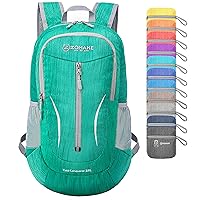 ZOMAKE 25L Ultra Lightweight Packable Backpack - Foldable Hiking Backpacks Water Resistant Small Folding Daypack for Travel(Dark Green)