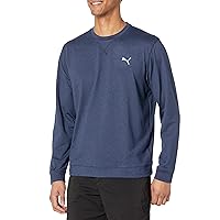 PUMA GOLF Men's Standard Cloudspun Heather Crewneck