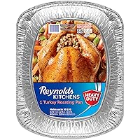 Reynolds Kitchens Heavy Duty Aluminum Pans for Roasting, 16x13 Inch, Pack of 3