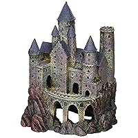 Penn-Plax (RRW8 Age-of-Magic Wizard’s Castle Aquarium Decoration – Safe for Freshwater and Saltwater Fish Tanks – Large