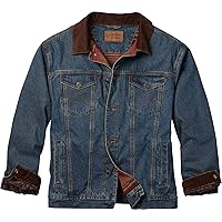 Legendary Whitetails Men's Stockyards Cowboy Cut Flannel Lined Denim Jacket