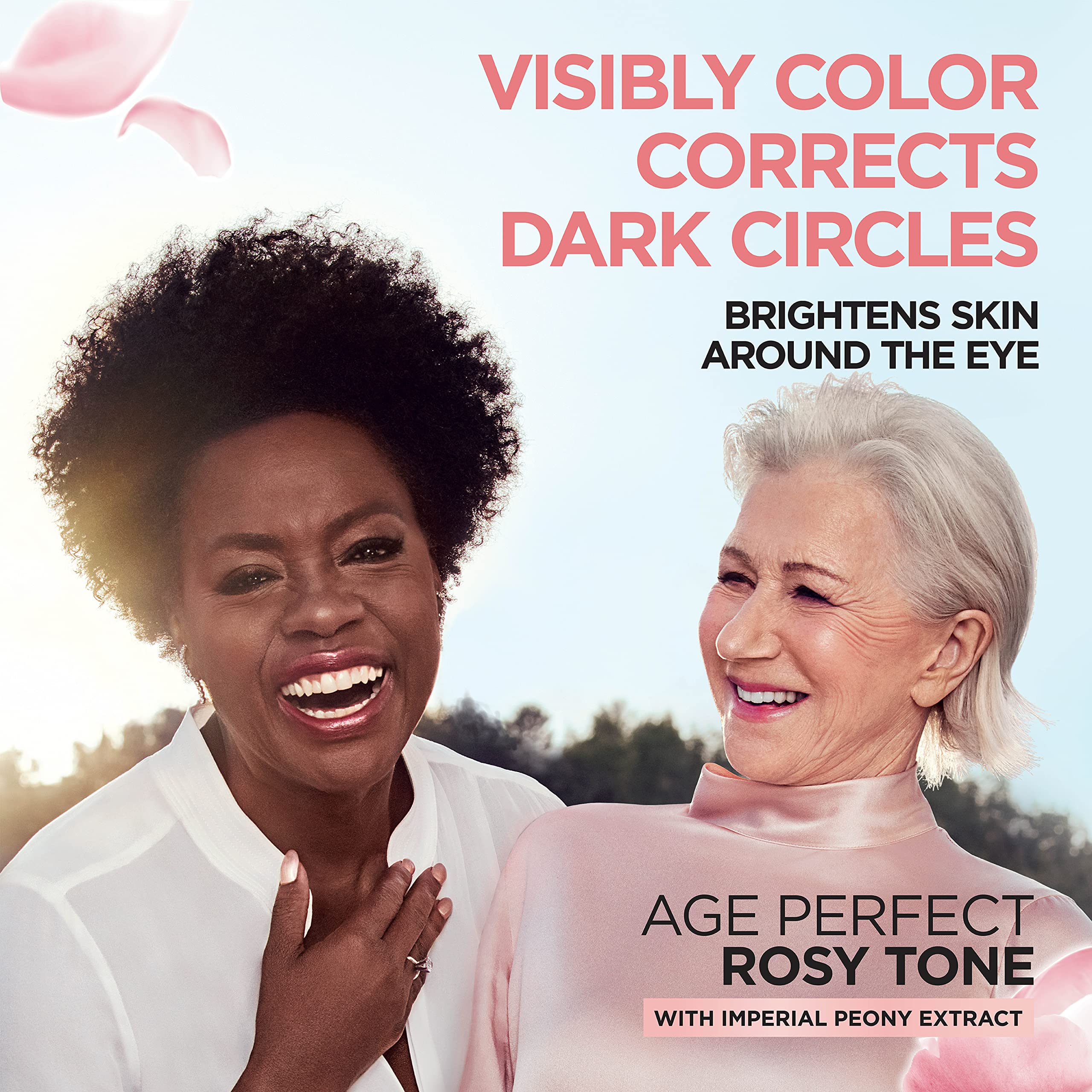 L'Oreal Paris Age Perfect Rosy Tone Anti-Aging Eye Cream, Treat and Visibily Color Correct Dark Circles, .5 oz