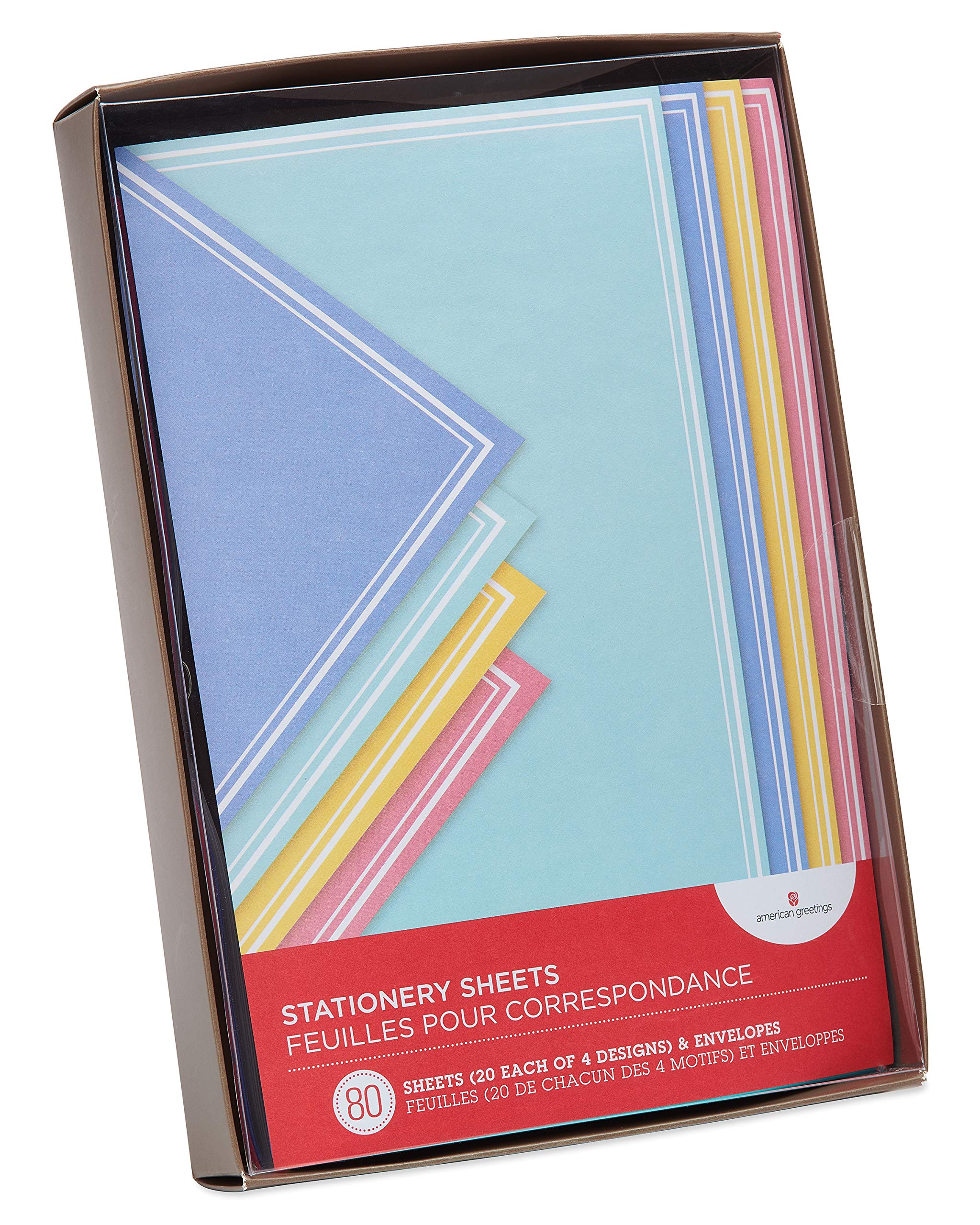 American Greetings Pastel Stationery Sheets and Colored Envelopes (80-Count)