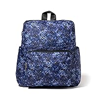 Baggallini Women's Carryall Packable Backpack, Indigo Petal