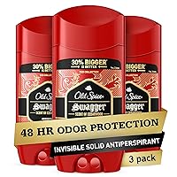 Old Spice Antiperspirant and Deodorant for Men, Invisible Solid, Swagger Scent, 3.4 oz (Pack of 3)