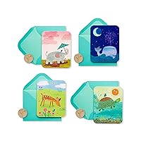 Blank Cards with Envelopes, Moon Sun Rain (20-Count)